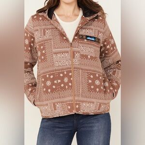 Kavu women’s floral and paisley bandana print delmont jacket